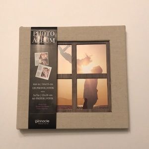 Linen and Wood Photo Album